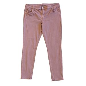 ➕plus size➕ Old Navy Rockstar Super Skinny lavender/mauve pink pastel jeans